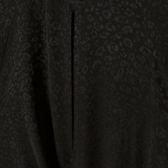 NWT Black Leopard Print Jacquard Weave Dress - Picture 8 of 8